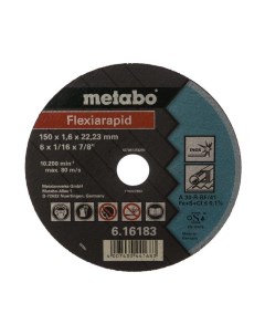 Диск отрезной Flexiarapid 616183000 Metabo