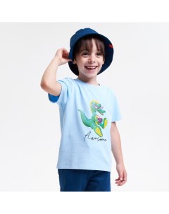 Голубая футболка с динозавриком 1st.baby