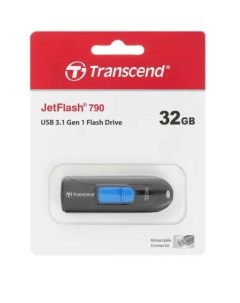 USB Flash накопитель 32GB JetFlash 790 TS32GJF790K USB 3 0 Черный Transcend