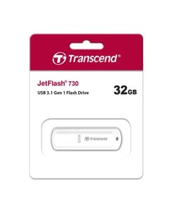USB Flash накопитель 32GB JetFlash 730 TS32GJF730 USB 3 0 Белый Transcend