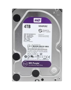 Внутренний жесткий диск 3 5 4Tb WD40PURZ 64Mb 5400rpm SATA3 Purple Western digital