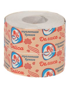 Туалетная бумага Эко 1 слой 10 5 м с втулкой серая Delika