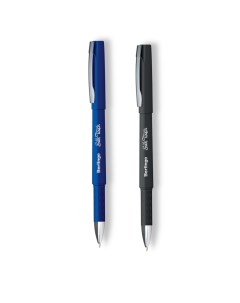 Ручка гелевая Silk touch 0 5 мм черная Berlingo