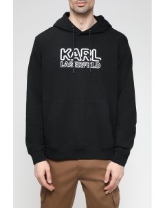 Хлопковое худи с логотипом бренда Karl lagerfeld