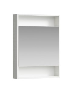Зеркальный шкаф для ванной Сити 60 SIT0406DK дуб канадский Aqwella
