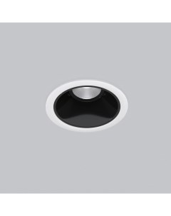 Встраиваемый светильник 25081 LED 8W 4200K белый чёрный жемчуг Elektrostandard