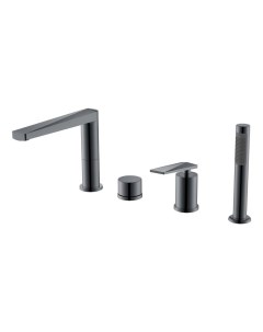 Смеситель на борт ванны Venturo 370-SGM полированная сталь Boheme