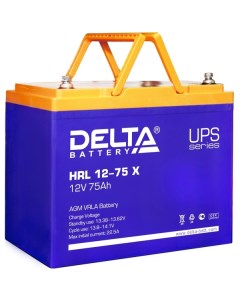 Аккумуляторная батарея для ИБП Delta HRL 12 75 Х 12V 75Ah Delta battery