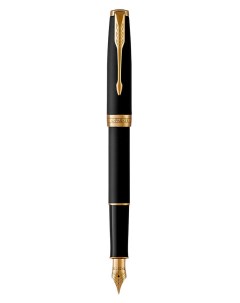 Ручка перьевая Sonnet Core F528 черный латунь лакированная колпачок подарочная упаковка CW1931516 Parker