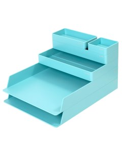 Подставка органайзер 5 отделений пластик синий ENS001blue Deli