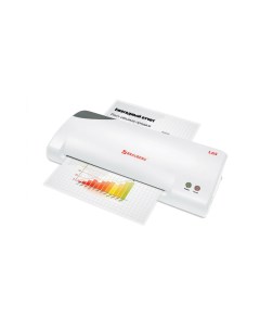 Ламинатор L65, A4, 75 мкм - 125 мкм, валов:2, горячее ламинирование, 51 см/мин., фото, белый (531352) Brauberg