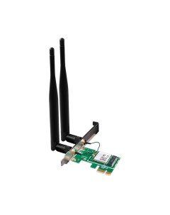 Адаптер Wi Fi E12 802 11a b g n ac 2 4 5 ГГц до 1 17 Гбит с 20 дБм PCI E внешних антенн 2x5 дБи Tenda