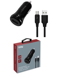 Автомобильное зарядное устройство 1А microUSB 1А черный CC1U1AMICBK Tfn