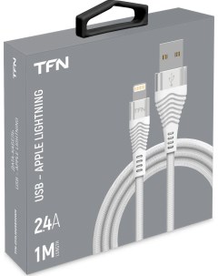 Кабель USB Lightning 8 pin 2 4A 1м белый Forza CFZLIGUSB1MWH Tfn