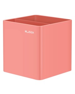 Подставка Nusign 2 отделения пластик розовый NS011PINK Deli