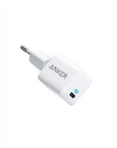 Сетевое зарядное устройство PowerPort 3 Nano 20W 1USB USB type C Quick Charge PD 3A белый ANK A2633G Anker