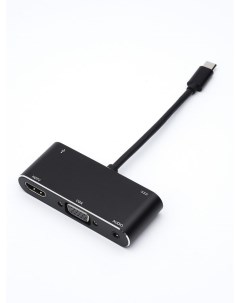 Кабель переходник адаптер USB 3 1 Type C M HDMI 19F VGA 15F Jack 3 5 F usb 3 0 4K экранированный 10  Atcom