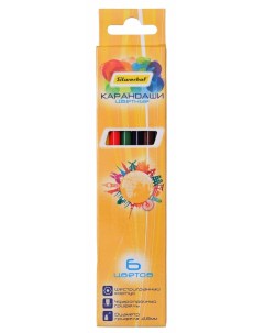 Набор цветных карандашей Солнечная коллекция шестигранные 6 шт 134218 06 Silwerhof