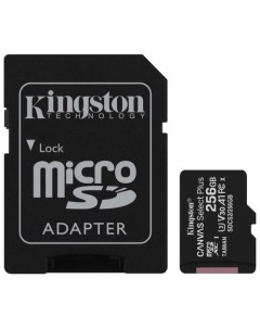 Карта памяти 256Gb microSDXC Canvas Select Plus Class 10 UHS I U3 A1 адаптер SDCS2 256GB Kingston