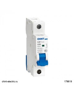 Выключатель автоматический CHINT 179619 однополюсный (1P/1П) 25А C 6кА (179619) Chint