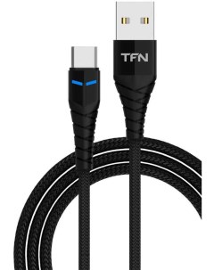 Кабель USB Type C USB 5A быстрая зарядка 1м черный Knight CKNUSBCUSB1MBK Tfn