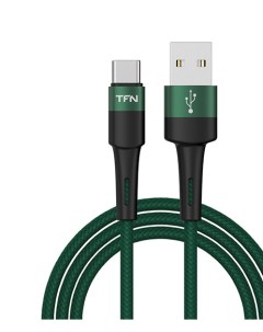 Кабель USB Type C USB 2A быстрая зарядка 1 2м зеленый C ENV AC1MGRN Tfn