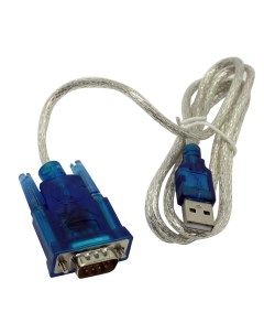 Кабель переходник адаптер USB 2 0 Am COM 9m 1 2 м серебристый UA AMDB9 012 5bites