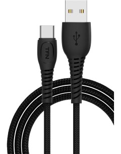Кабель USB Type C USB 5A быстрая зарядка 1м черный Forza CUSBCUSB5A1MBK Tfn