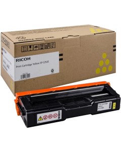Картридж лазерный Ricoh SPC252HE Y/407719, желтый, 6000 страниц, оригинальный для Ricoh SP C252DN / C252SF