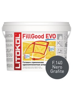 Затирка полиуретановая FillGood Evo F 140 черный графит 2 кг Litokol