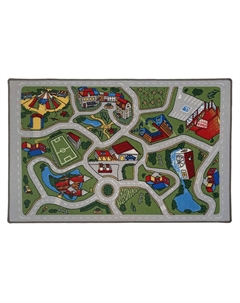 Ковер 1х1,5 м прямоугольный Лунапарк разноцветный Нева тафт