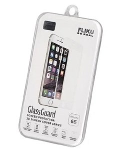 Стекло защитное GlassGuard 3D White Frame для Apple iPhone 6 6S Fliku