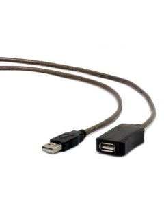 Filum Кабель активный удлинитель USB 2 0 10 м черный разъемы USB A male USB A female Fillum