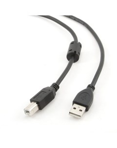 Filum Кабель USB 2 0 Pro 1 м ферритовое кольцо черный разъемы USB A male USB B male Fillum