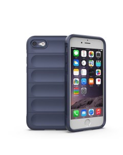 Чехол Flexible Case для iPhone SE 2020 SE 2022 синий Black panther