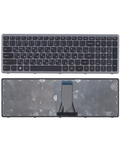 Клавиатура для ноутбука Lenovo G505s Z510 S510 черная c серебристой рамкой Оем