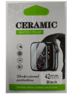 Защитное стекло для Apple watch 42 Ceramic в коробке чёрное Nobrand