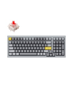 Клавиатура проводная Q3 N1 RGB подсветка красный свитч 87 кнопок цвет серый Keychron