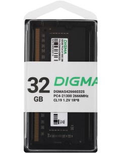 Оперативная память DGMAS42666032S DDR4 1x32Gb 2666MHz Digma