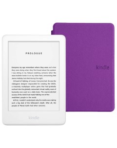 Электронная книга Kindle 10 8Gb SO White с обложкой ReaderONE Purple Amazon