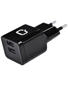 Сетевое зарядное устройство 2 USB 3 1 A 23841 black Qumo