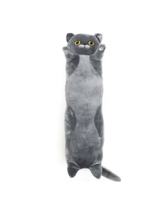 Мягкая игрушка подушка серый британский кот батон 50 см Little star