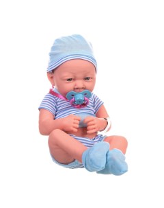 Кукла Junfa Пупс 32см в голубой одежде с аксессуарами BN1633 голубая Junfa toys