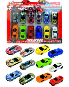 Набор машинок Speed Racer 12 машинок 29х23х3 см Yako toys