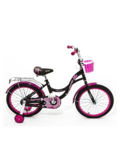 Велосипед детский двухколесный GIRL черный малиновый Zigzag