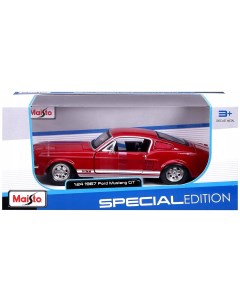 Машина Ford Mustang Gt 1967 1 24 красный 31260 Maisto