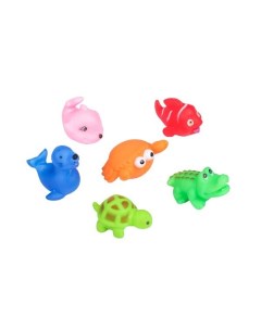 Набор игрушек для ванны Морские животные 6 шт Крошка я