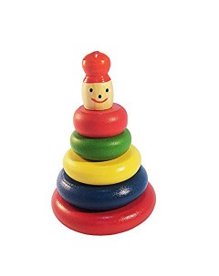 Деревянные игрушки Пирамидка разноцветная Сударыня многоцветный Rntoys