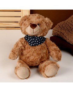 Мягкая игрушка Медведь с шарфиком 28 см цвет коричневый Nobrand