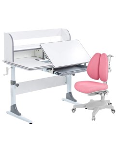 Комплект парта кресло органайзер Smart 30 белый серый с роз креслом Armata Duos Anatomica